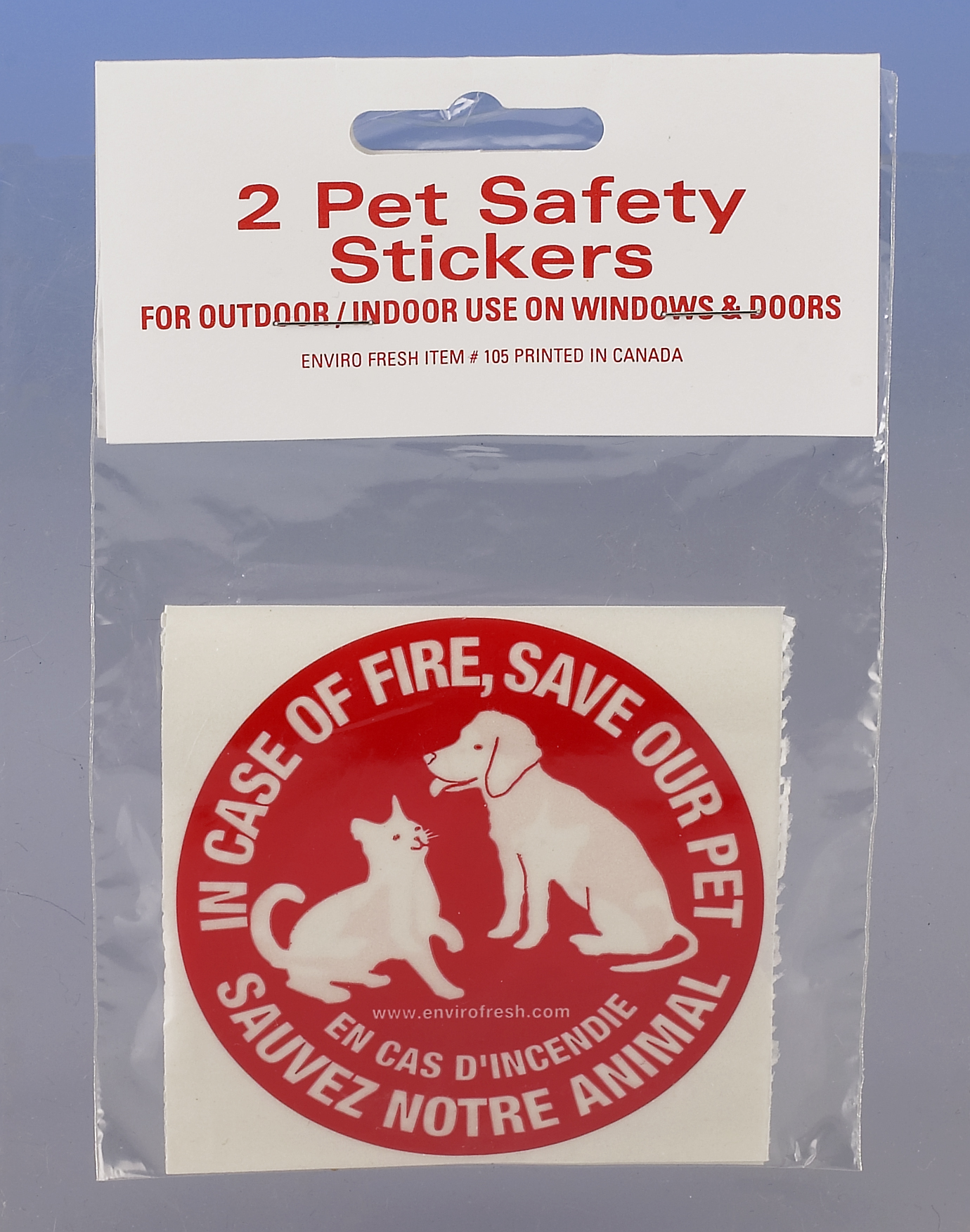 Pet Safety Stickers Enviro Fresh